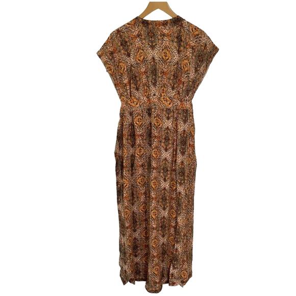 New FREE PEOPLE Farrah Dress $248 LARGE Ivory Sequin Detailed Adjustable Tie - Picture 4 of 5